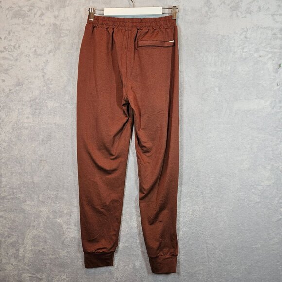 Vuori Mens Brown Jogger Sweatpants With Drawstring Waist & Zipper Pockets - Picture 7 of 13